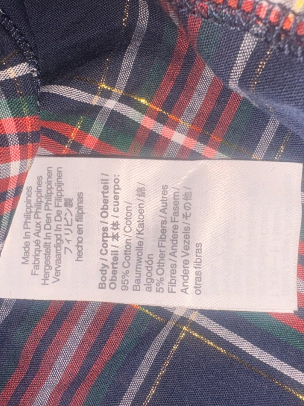 NEW NWT Crewcuts by J.Crew Girls TwoFer Plaid Stripe Shimmer Dress - L (10-11) - Picture 11 of 11
